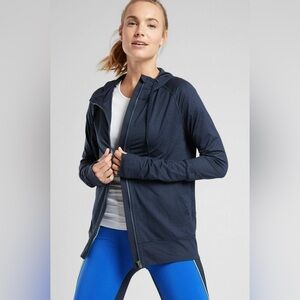 Athleta Uptempo Full Zip Hoodie - Navy